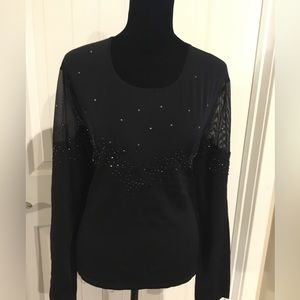 Be My Valentine Black top size XL